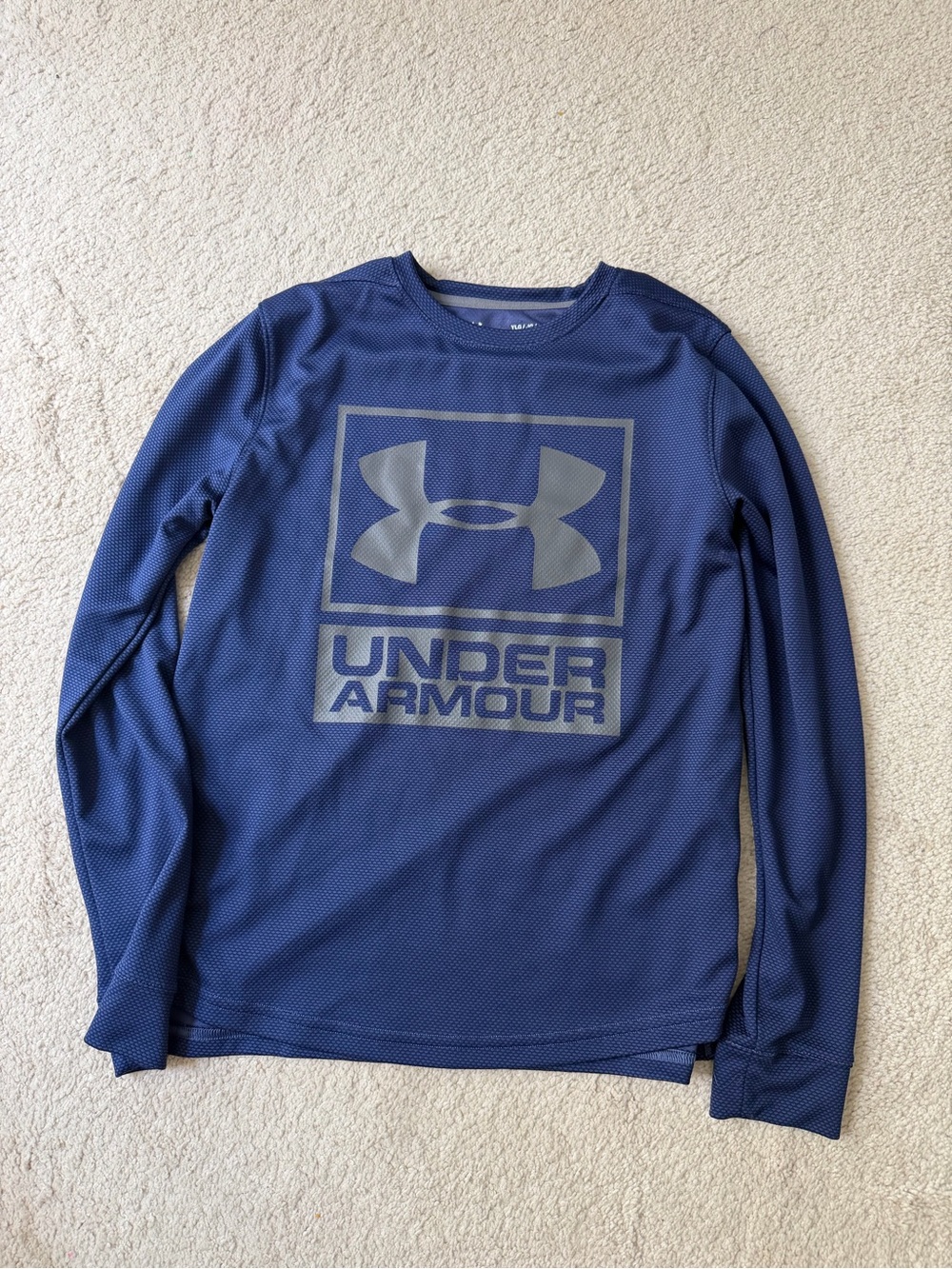 Under Armour Dark Blue Long Sleeve Athletic Top